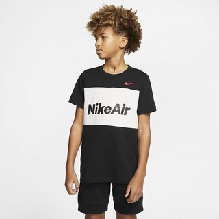 Tricouri Nike Air Baieti Negrii Albi | MGBO-54803